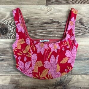 Beautiful Zara Floral Crop Top